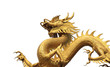 Golden dragon statue