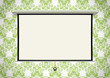Empty projection screen on the wallpaper background