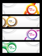 abstract circles based web banner