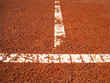 Tennisplatz Linie 1, Fokus auf der vorderen Querlinie