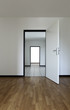 new apartment, empty room with hardwood floor