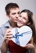 Photo: Gorgeous guy kissing his girlfriend Gorgeous guy kissing his girlfriend