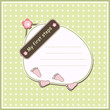 Baby frame, vector