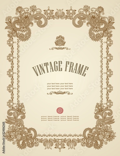 Vektor: Vintage frame Vintage frame