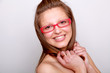 ����: Close-up portrait of a beautiful young woman, with smile � New Media #32486810