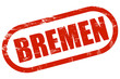 Grunge Stempel rot BREMEN