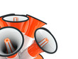 Lautsprecher Megafon signal orange