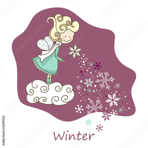 Illustration: winter fairy winter fairy