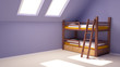 child room on attic