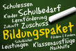 Tafel mit Bildungspaket