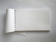 White Horizontal note book open White Horizontal note book open