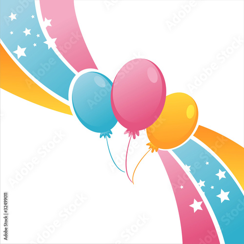 birthday balloons background. colorful irthday balloons