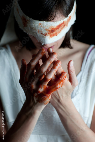 Photo: blood on hands blood on hands