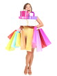 shopaholic shopping woman