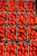 étal de fraises au marché étal de fraises au marché