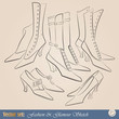 elegant vintage fashion illustrations and sketch elegant vintage fashion illustrations and sketch