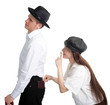 A thief steals a purse from an inattentive gentleman