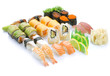 Sushi set over White