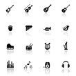 Icons set musical instruments