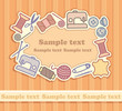 Sewing and needlework background
