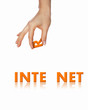 Arm that holds a single letter