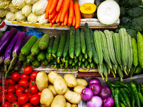 Photo: Vegetables at farmer market Vegetables at farmer market
