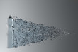 Bottle of water splashing