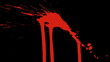 splay blood　with white black matt