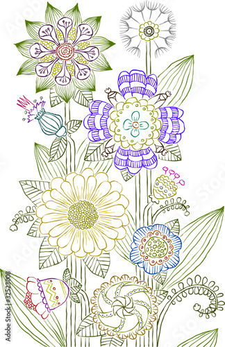 Vektor: Flowers Flowers