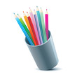 Vector set of pencil for office