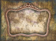 Cadre baroque, fond mur grunge