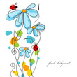 Flowers and ladybugs love story Flowers and ladybugs love story