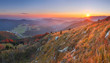 Last sun in mountain