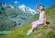 Girl Looking At The Mountains