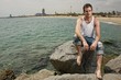 Handsome man outdoors