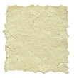old paper with rough edges on white