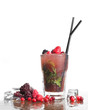 cocktail and ice