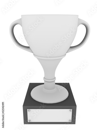 Illustration: White trophy White trophy
