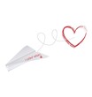 Paper Plane with heart
