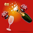 Illustration: coccinelle in festa (2) coccinelle in festa (2)
