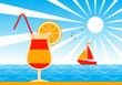 cocktail on beach cocktail on beach