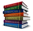 Ilustração: Stack of dictionaries Stack of dictionaries