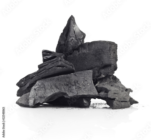 Photo : wood coal wood coal