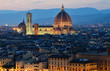 Florence dome, night view, Tuscany