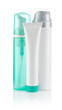 Photo: cosmetical bottles and tube cosmetical bottles and tube