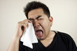 Cry like a baby, A man in black shirt crying like a baby. Cry like a baby, A man in black shirt crying like a baby.