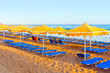 Landscape, beach on a Crete, morning