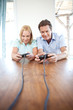 Mature couple playing video game