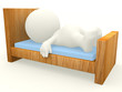 3D guy sleeping