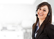 Friendly helpdesk girl